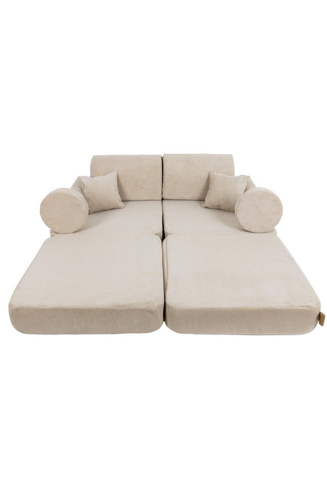 Modulaire kinderbank medium - Slimcord Ecru-mercibeaucoupp.eu