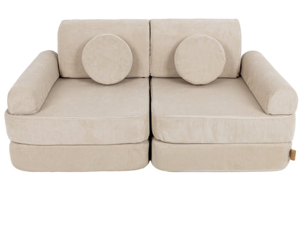 Medium Modular Sofa for Kids - Slimcord Ecru