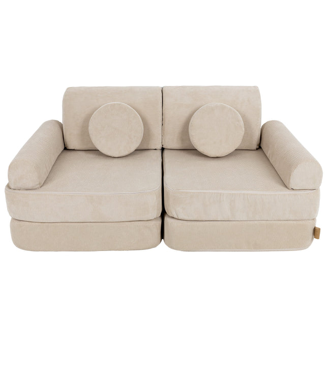 Medium Modular Sofa for Kids - Slimcord Ecru