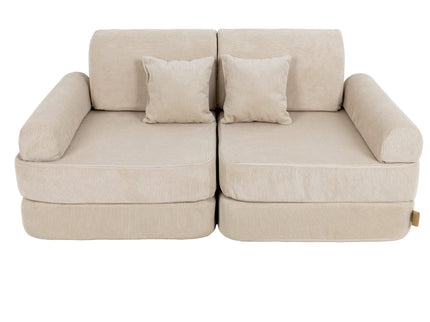 Medium Modular Sofa for Kids - Slimcord Ecru