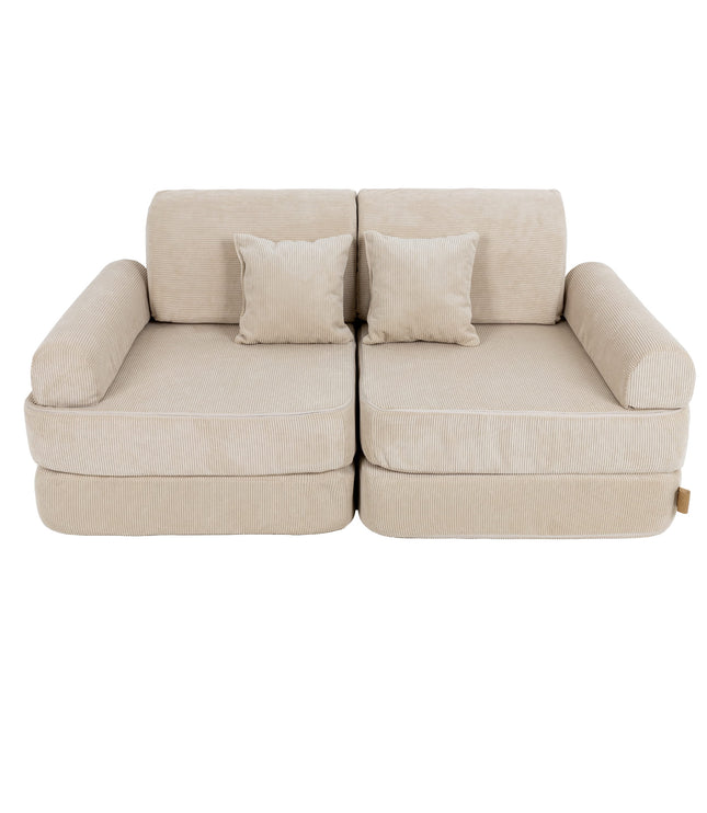Medium Modular Sofa for Kids - Slimcord Ecru