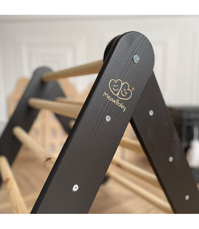 Wooden Pikler climbing Ladder - Black