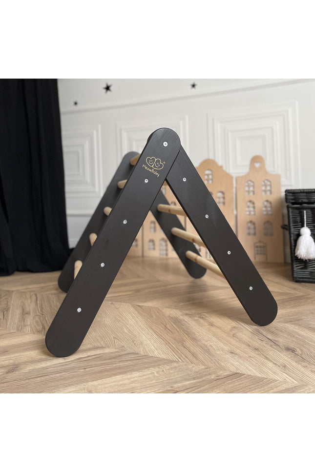 Ladder met glijbaan-klimwand - Zwart-mercibeaucoupp.eu