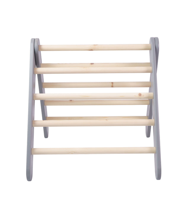 Wooden Pikler Climbing Ladder - Gray
