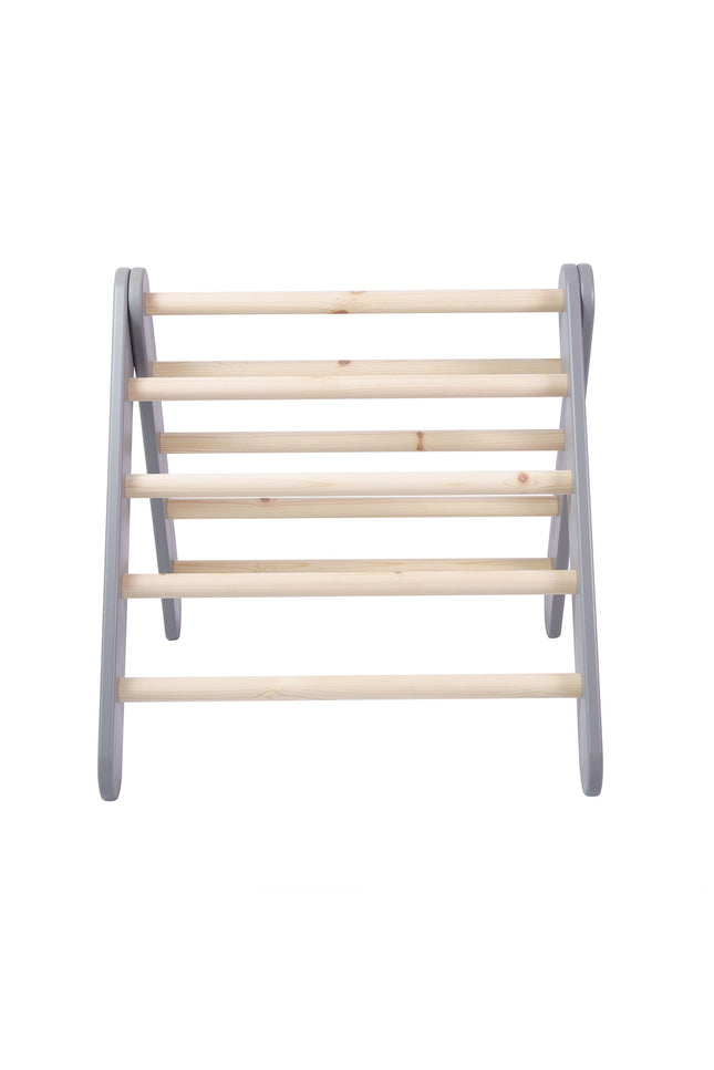 Ladder met glijbaan-klimwand - Grijs-mercibeaucoupp.eu