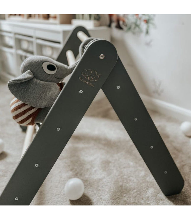 Wooden Pikler Climbing Ladder - Gray