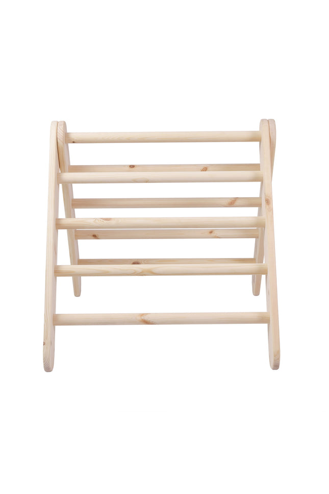 Ladderhuisje van natuurlijk hout met roze bekleding-mercibeaucoupp.eu
