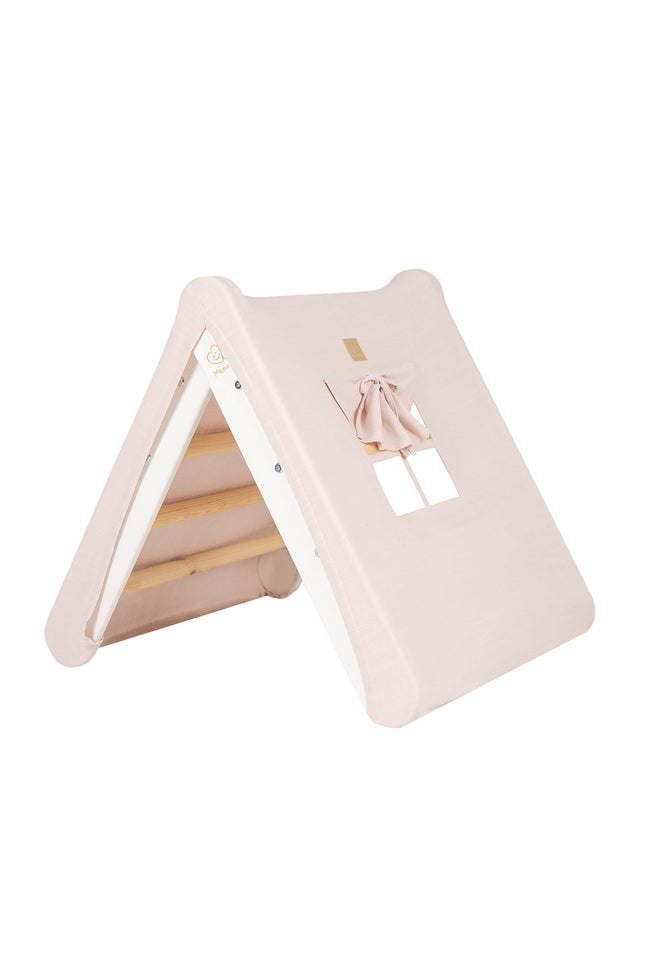 Wit Ladderhuisje met roze deksel-mercibeaucoupp.eu