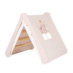White Ladder House With a Pink Cover