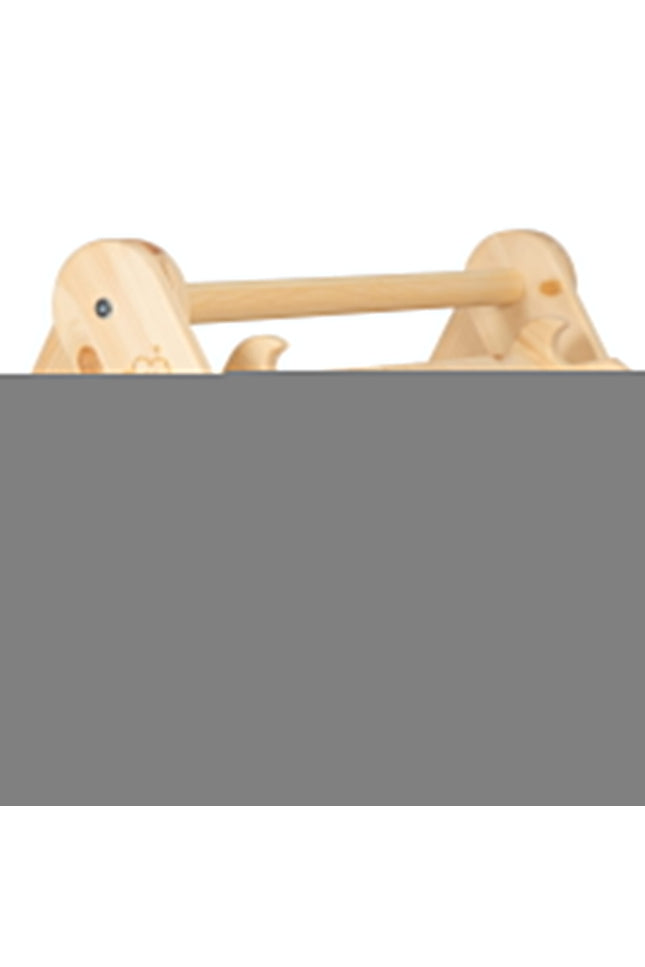 Ladder met klimwand - natuurlijk hout-mercibeaucoupp.eu