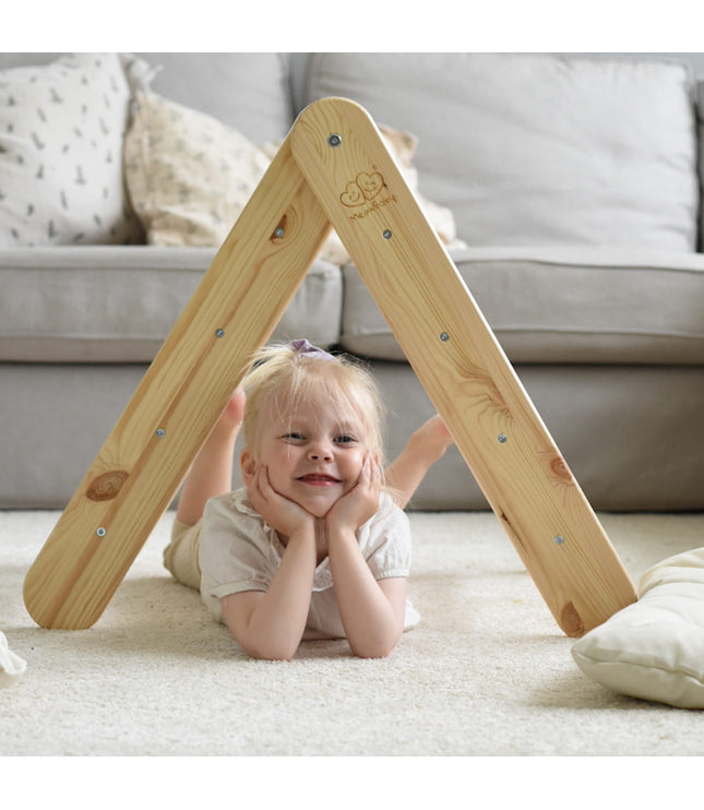 Wooden Pikler Climbing Ladder - Natural Wood