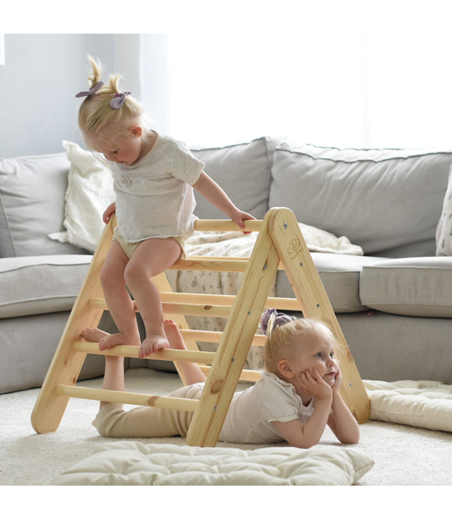 Wooden Pikler Climbing Ladder - Natural Wood