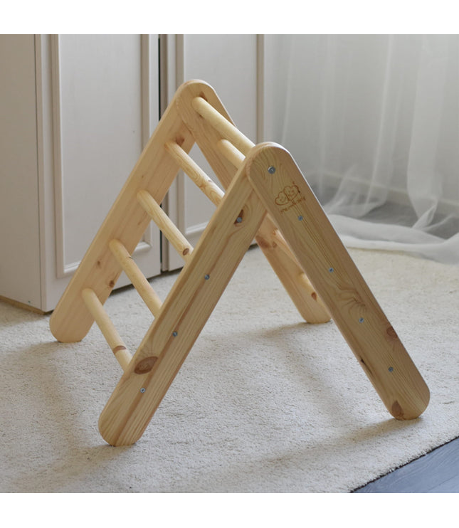 Wooden Pikler Climbing Ladder - Natural Wood