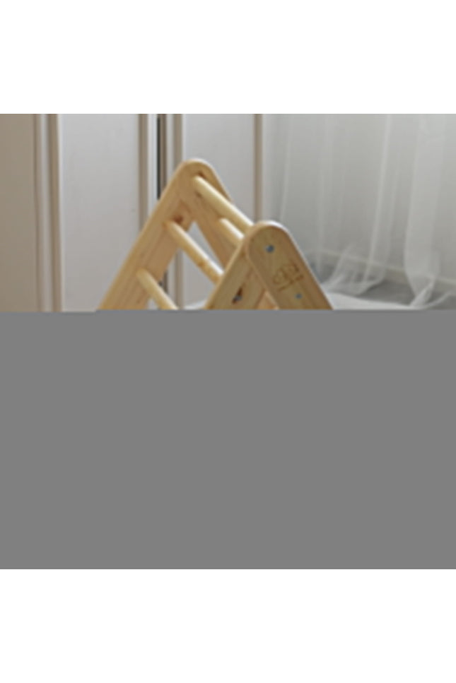Ladder met klimwand - natuurlijk hout-mercibeaucoupp.eu