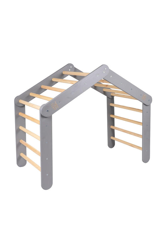 Groot grijs ladderhuis met een blauw-grijze hoes-mercibeaucoupp.eu