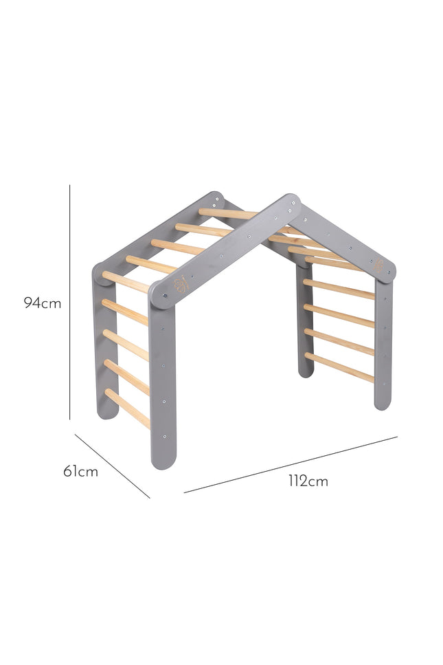 Groot grijs ladderhuis met roze dekking-mercibeaucoupp.eu