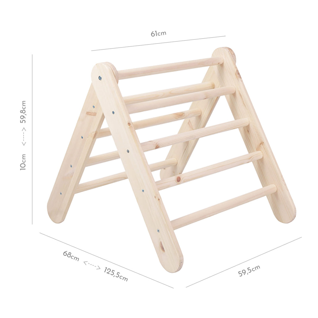 Grote houten pikler-ladder - natuurlijk hout-mercibeaucoupp.eu