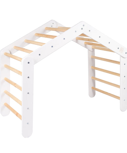 Groot wit ladderhuis met roze deksel-mercibeaucoupp.eu