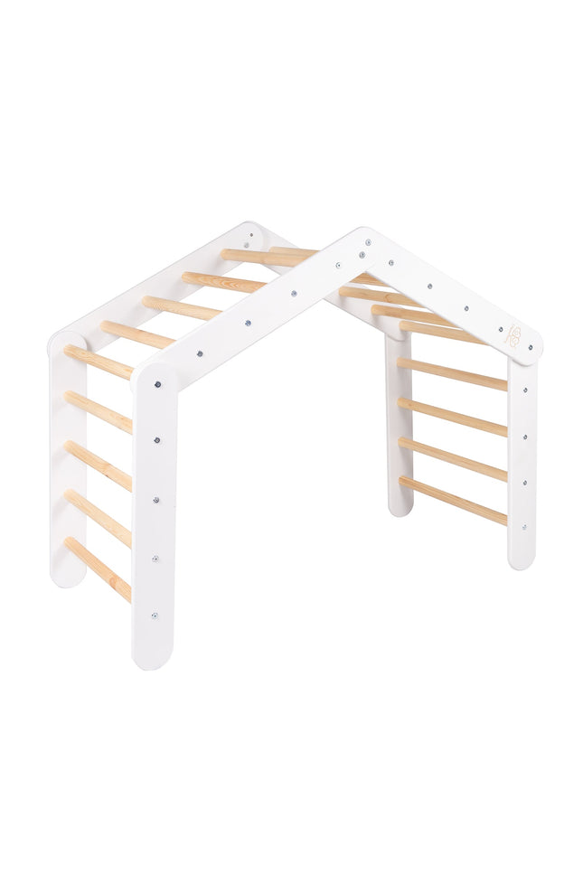 Groot wit ladderhuis met roze deksel-mercibeaucoupp.eu