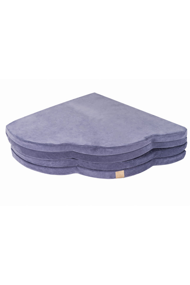 Speelkleed voor kinderen - Wolkvormig blauw-grijs fluweel-mercibeaucoupp.eu