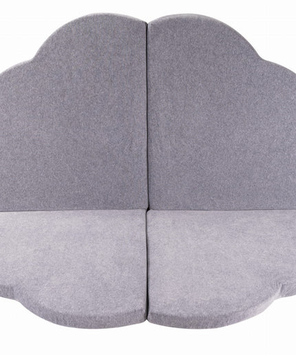 Speeltapijt voor kinderen - Wolkvormig lichtgrijs fluweel-mercibeaucoupp.eu