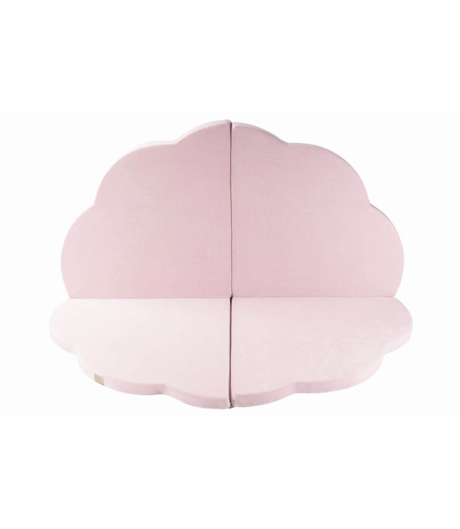 Play Mat for Kids - Cloud Shaped Pink Velvet