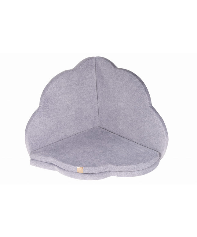 Speeltapijt voor kinderen - Wolkvormig lichtgrijs fluweel-mercibeaucoupp.eu