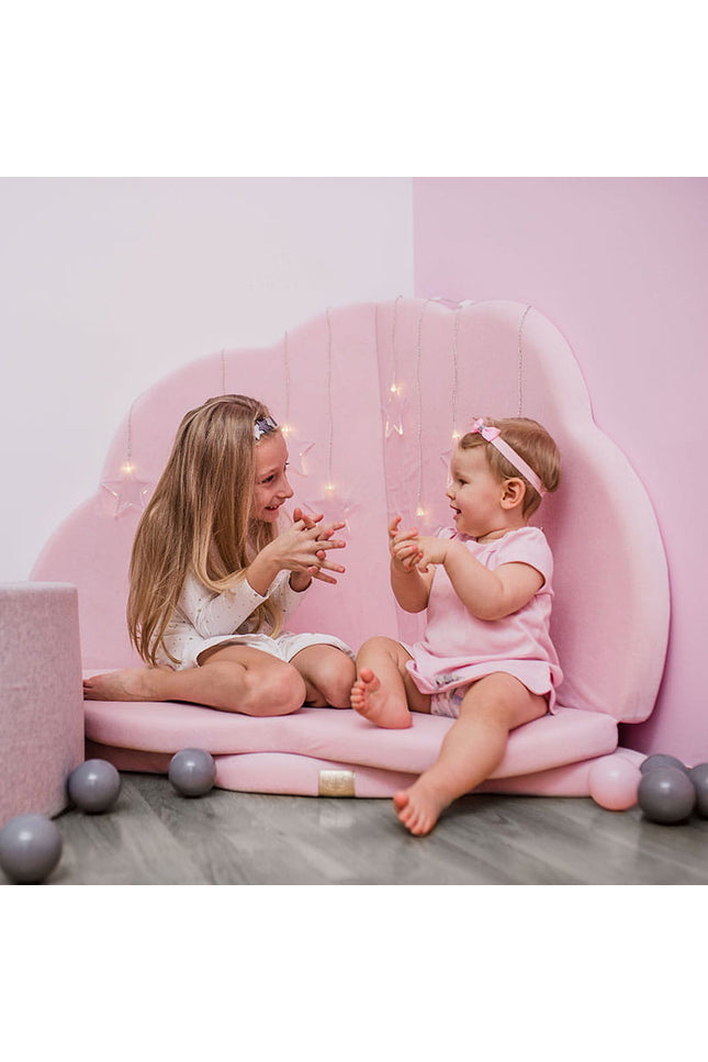 Speeltapijt voor kinderen - Wolkvormig roze fluweel-mercibeaucoupp.eu