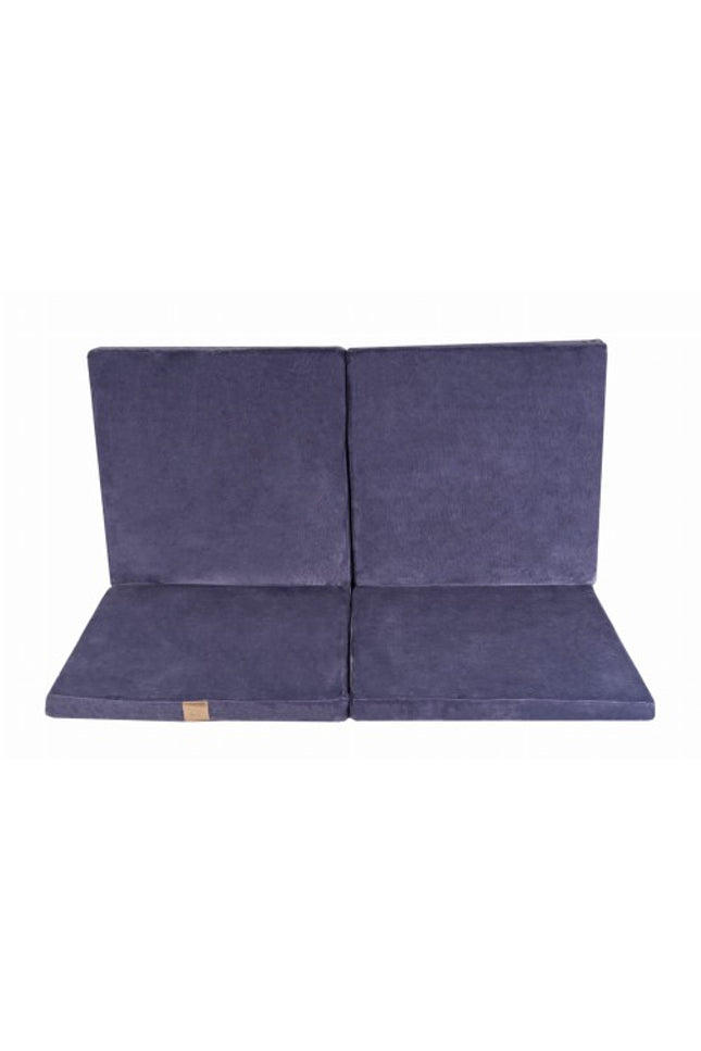 Speelkleed voor kinderen - Vierkant blauw-grijs fluweel-mercibeaucoupp.eu