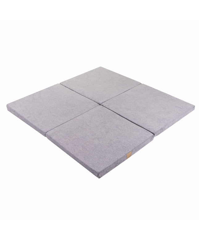 Speeltapijt voor kinderen - Vierkant lichtgrijs fluweel-mercibeaucoupp.eu