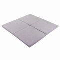 Play Mat for Kids - Square Light Grey Velvet