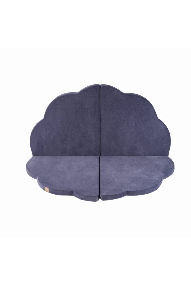 Speelkleed voor kinderen - Wolkvormig blauw-grijs fluweel-mercibeaucoupp.eu