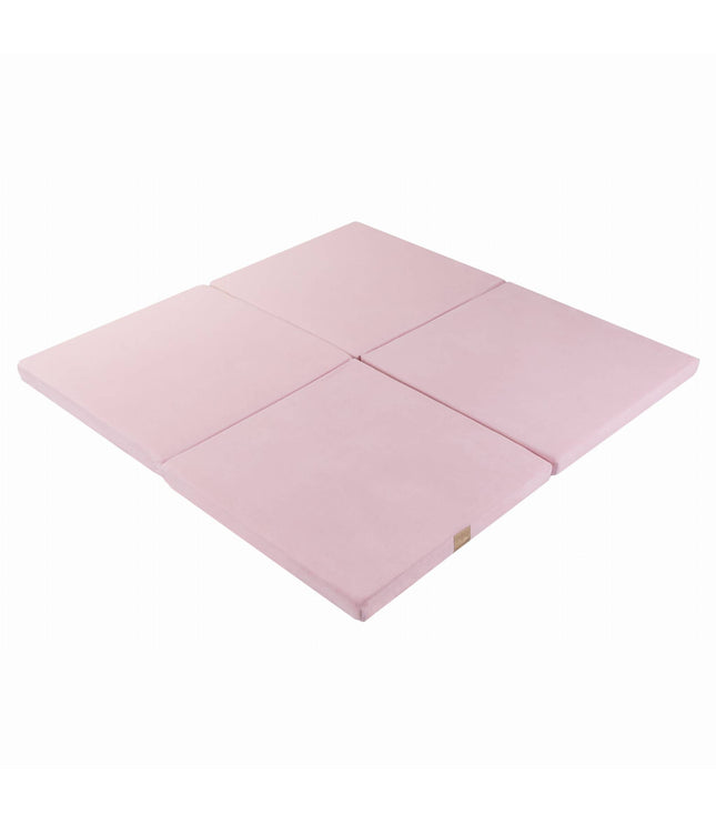 Play Mat for Kids - Square Light Pink Velvet