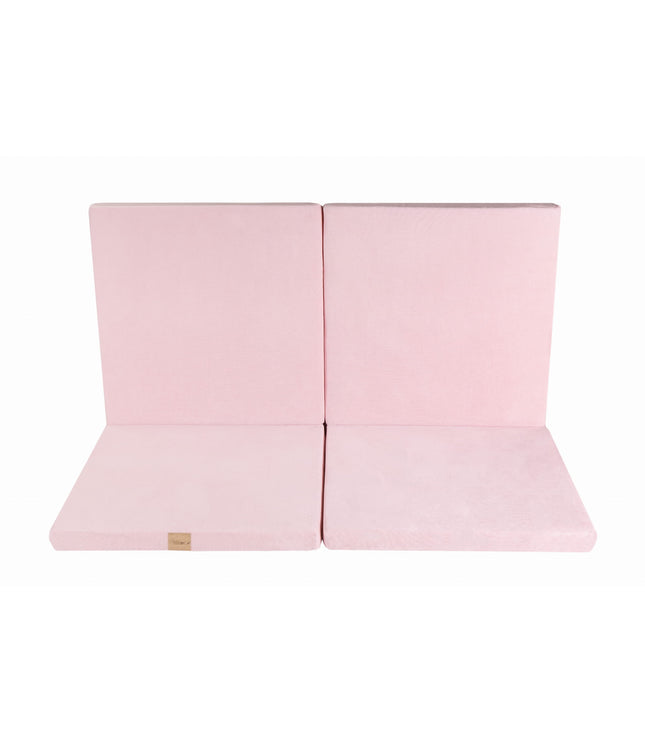 Play Mat for Kids - Square Light Pink Velvet