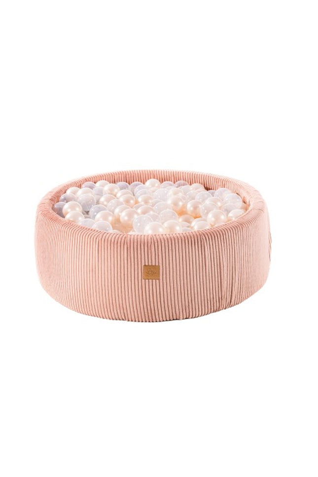 Ronde ballenbak met 200 witte ballen, 90x30cm - Esthetisch Roze-mercibeaucoupp.eu