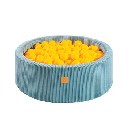 Ronde ballenbak met 200 gele ballen, 90x30cm - Esthetisch Turquoise-mercibeaucoupp.eu