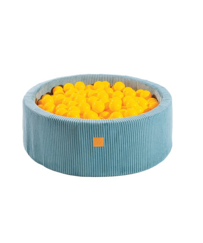 Ronde ballenbak met 200 gele ballen, 90x30cm - Esthetisch Turquoise-mercibeaucoupp.eu