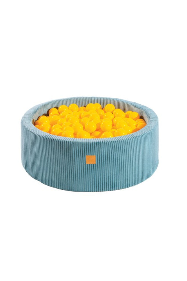 Ronde ballenbak met 200 gele ballen, 90x30cm - Esthetisch Turquoise-mercibeaucoupp.eu