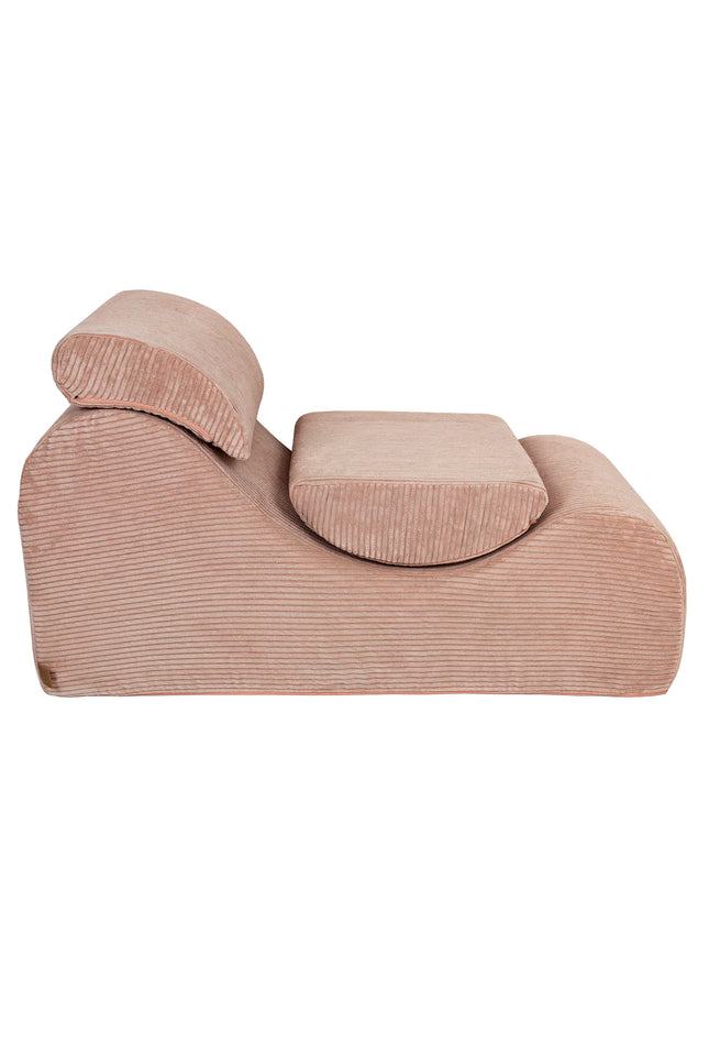 Wave Ligstoel - Esthetisch Poederroze-mercibeaucoupp.eu