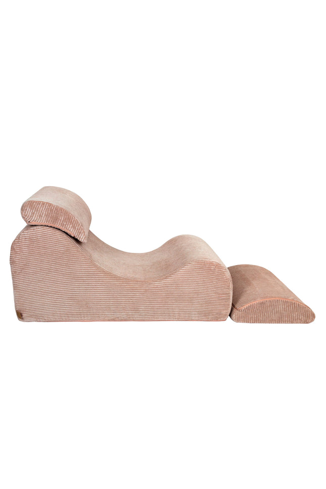 Wave Ligstoel - Esthetisch Poederroze-mercibeaucoupp.eu