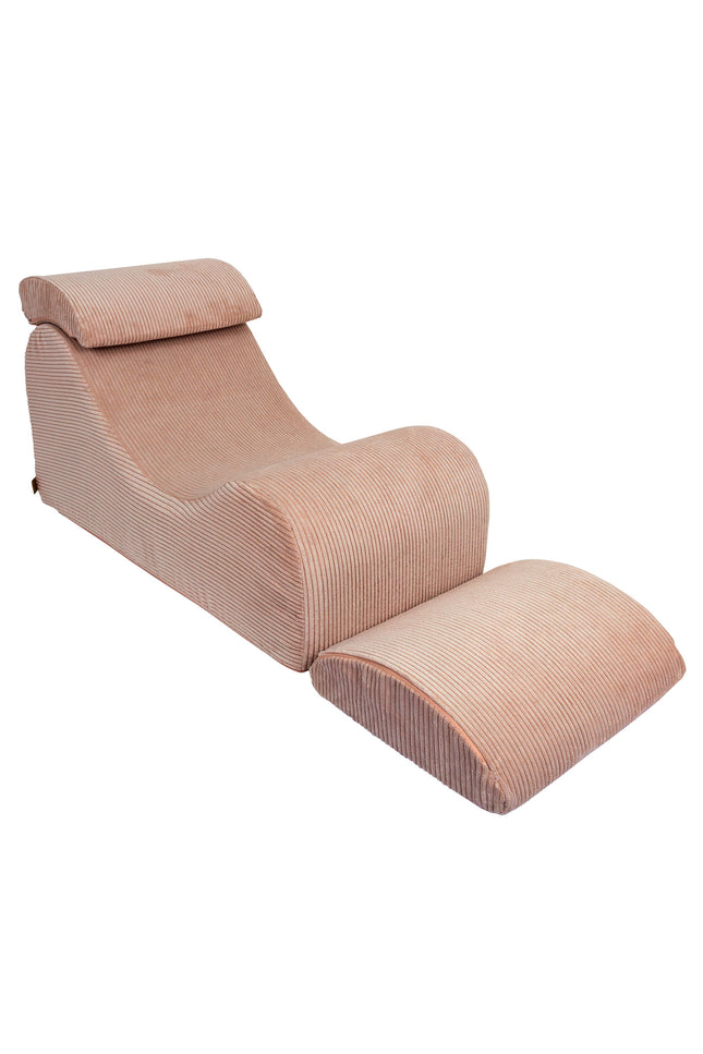 Wave Ligstoel - Esthetisch Poederroze-mercibeaucoupp.eu