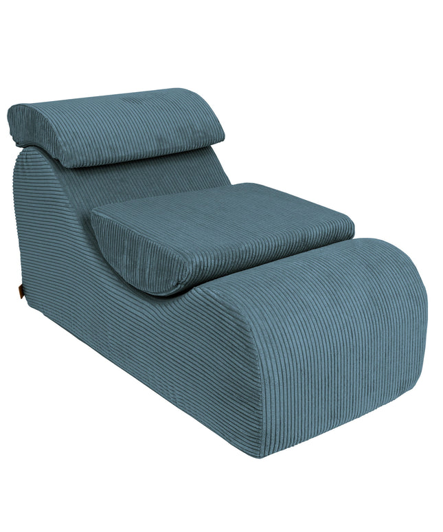 Wave Ligstoel - Esthetisch Turquoise-mercibeaucoupp.eu