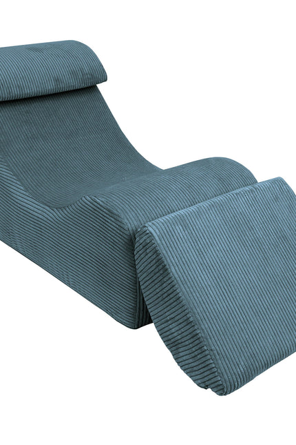 Wave Ligstoel - Esthetisch Turquoise-mercibeaucoupp.eu