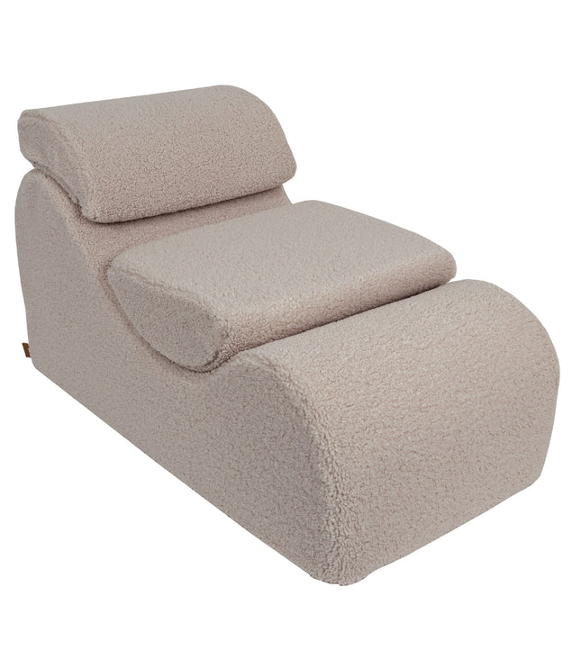 Wave Lounger - Light Grey Bearly