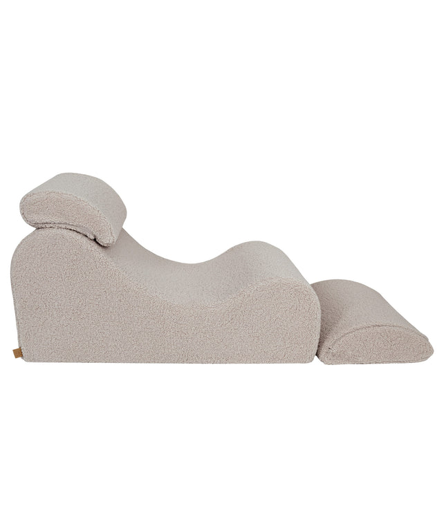 Wave Lounger - Light Grey Bearly
