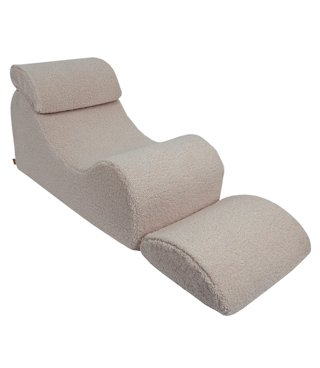 Wave Lounger - Light Grey Bearly