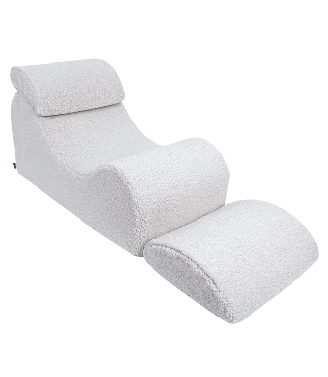 Wave Lounger - White Bearly