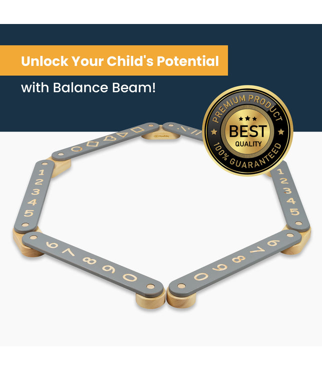 Wooden Balance Beam - 4 Elements