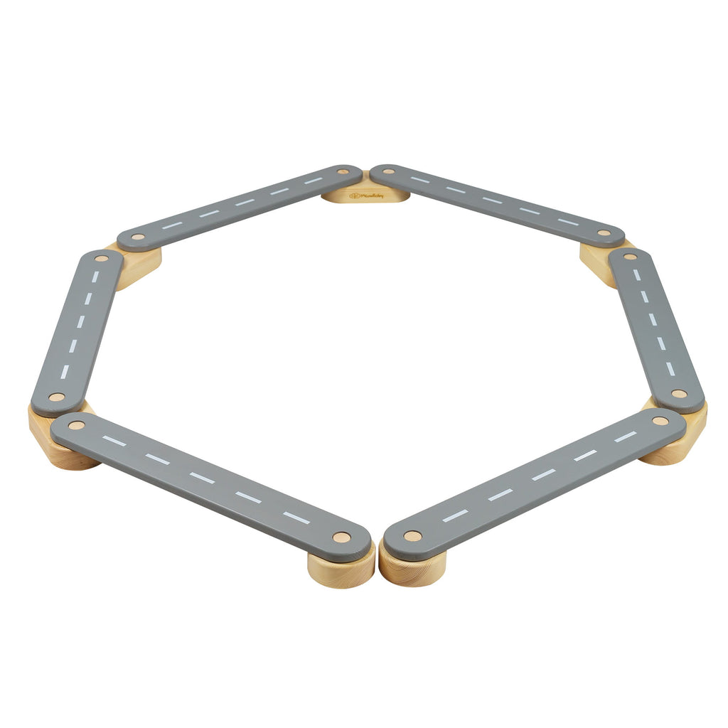 Houten evenwichtsbalk - 6 elementen-mercibeaucoupp.eu