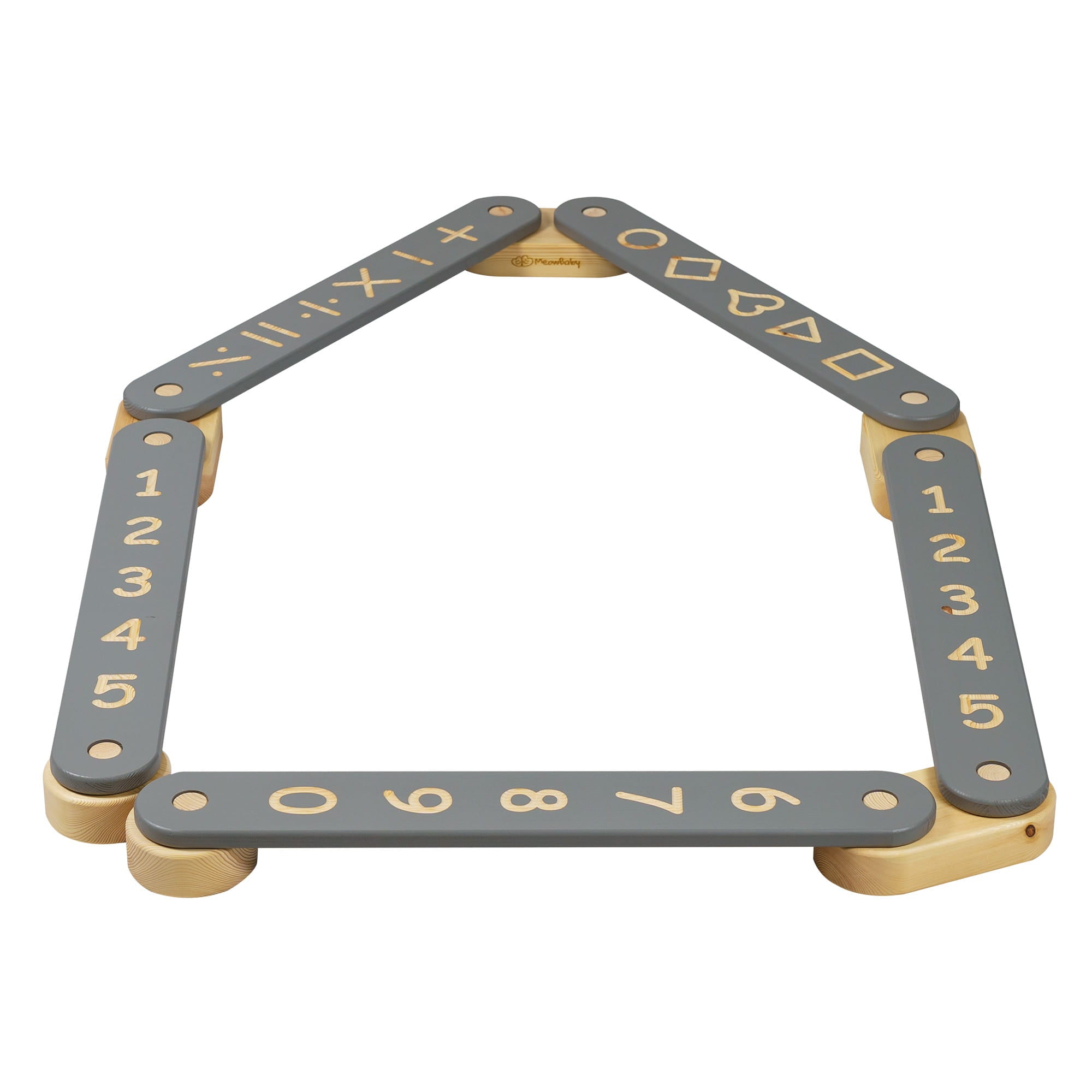 Houten evenwichtsbalk - 5 elementen-mercibeaucoupp.eu